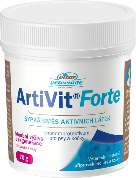 Vitar Veterinae ArtiVit Forte kloubní výživa sypká směs 70g