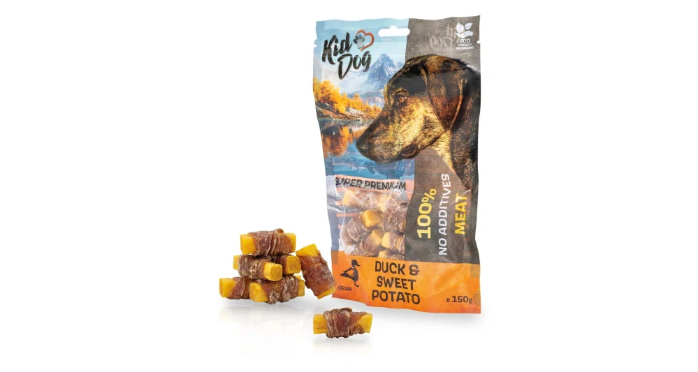 KIDDOG SUPER PREMIUM 100% kachní maso na batátu 150g