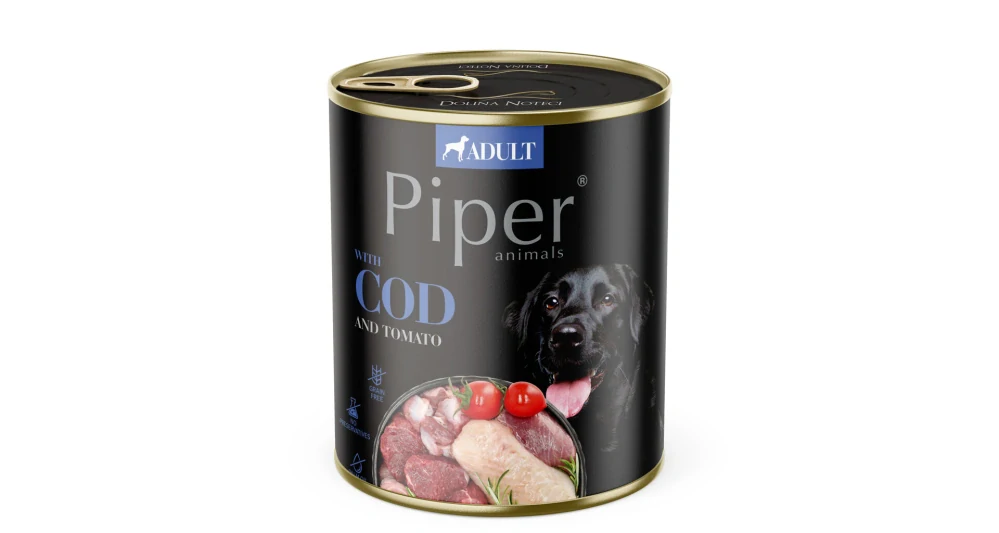 Konzerva Piper Dog s treskou a rajčaty 800g