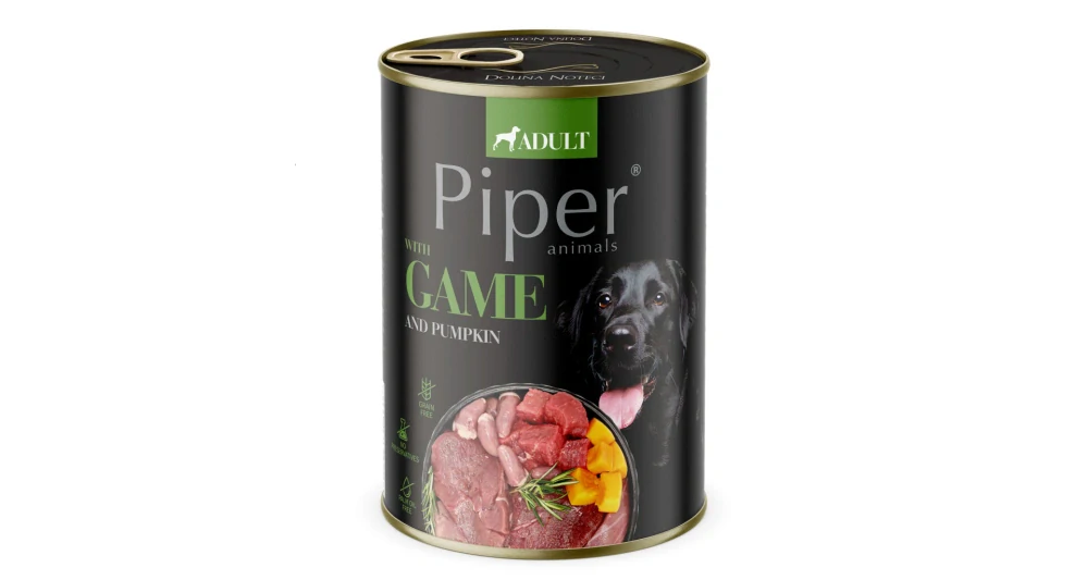 Konzerva Piper Dog se zvěřinou a dýní 400g