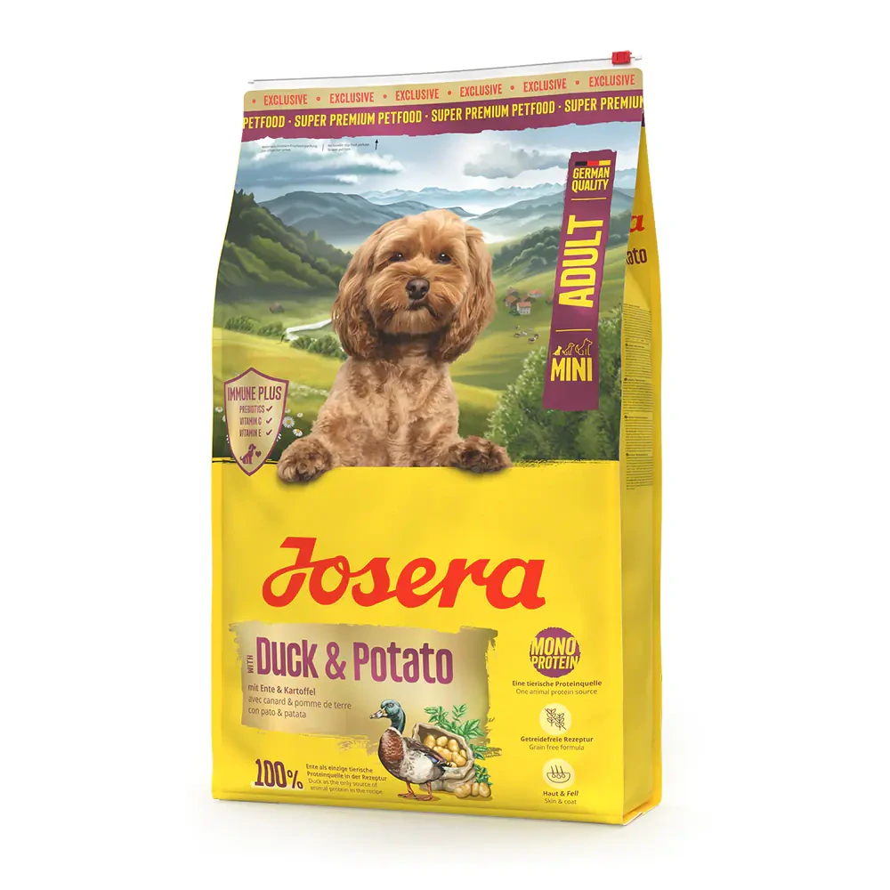 Josera 900g* Mini Adult Duck&Potato dog