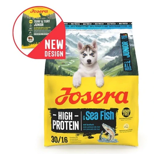 Josera 900g A/S High Protein Junior with Sea Fish dog