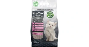 Kitty Max hrudkující bezprašný bílý bentonit Baby Powder 10L