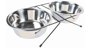 Nerez stojánek + 2 misky 2,8l