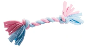 Pletená BABY činka HipHop FLEECE 18cm růžová/modrá