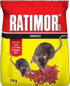 Ratimor plus granule nástraha na myš 150g, sáček
