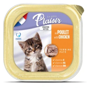 Vanička Plaisir Cat Kitten kuřecí maso 100g a mléko