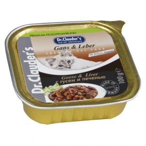 Vanička Dr. Clauder´s Cat husí s játry 100g