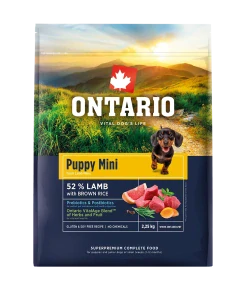 Ontario Puppy Mini Lamb & Brown Rice 2,25kg