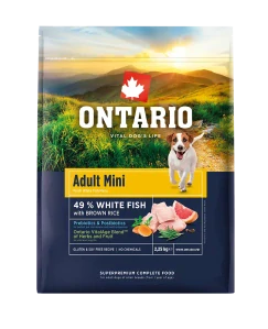 Ontario Adult Mini Fish & Brown Rice 2,25kg