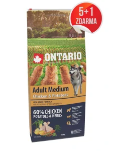 Ontario Adult Medium Chicken & Potatoes 12kg
