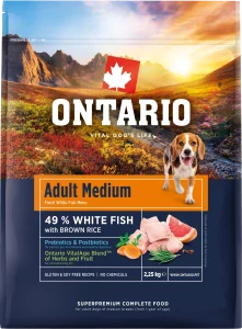 Ontario Adult Medium Fish & Brown Rice 2,25kg