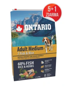 Ontario Adult Medium Fish & Rice 2,25kg