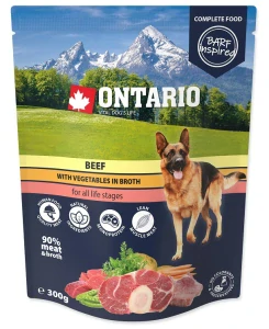 Kapsička Ontario hovězí se zeleninou ve vývaru 300g