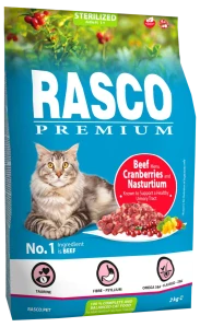 Krmivo Rasco Premium Sterilized hovězí s brusinkou a lichořeřišnicí 2kg