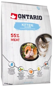 Krmivo Ontario Kitten Salmon 6,5kg