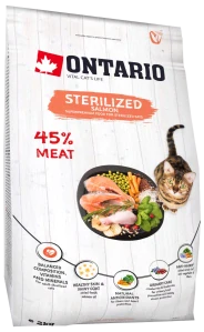 Krmivo Ontario Cat Sterilised Salmon 2kg