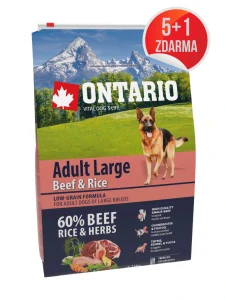 Ontario Adult Large Beef & Rice 2,25kg