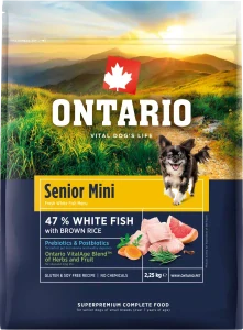 Ontario Senior Mini Fish & Brown Rice 2,25kg