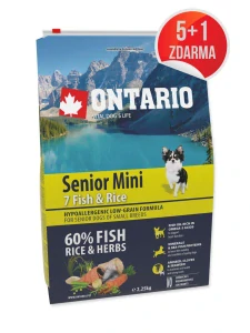 Ontario Senior Mini Fish & Rice 2,25kg