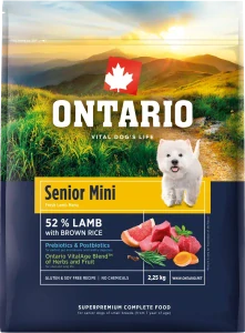 Ontario Senior Mini Lamb & Brown Rice 2,25kg
