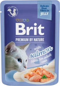 Brit Premium Cat D Fillets in Jelly with Salmon 85g