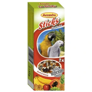 Avicentra tyčinky velký papoušek ovoce+med 110g