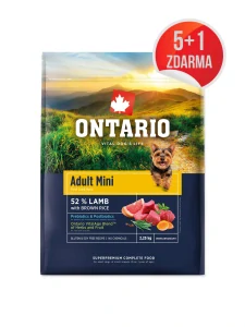 Ontario Adult Mini Lamb & Brown Rice 2,25kg