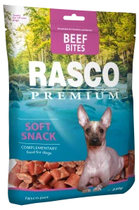 Pochoutka Rasco Premium kousky z hovězího masa 230g