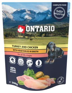 Kapsička Ontario krůta a kuře se zeleninou ve vývaru 300g