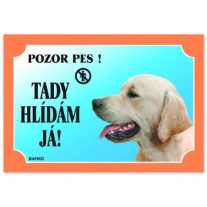 Cedulka Zlatý retrívr