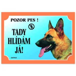 Cedulka Německý ovčak profil
