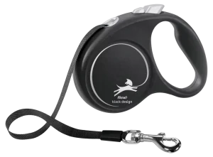 Vodítko Flexi Black Design S pásek 5m/15kg