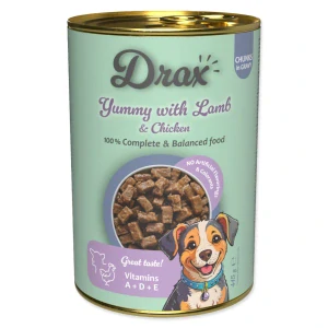 Konzerva Drax Adult jehněčí s kuřecím 415g