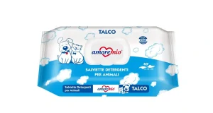 AMOREMIO vlhčené ubrousky dětský pudr 40ks