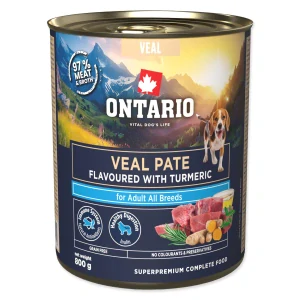 Konzerva Ontario Adult telecí paté s kurkumou 800g