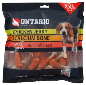 Pochoutka Ontario kuřecím obalené vápniková kost 500g
