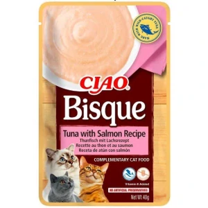 Churu Cat Bisque Tuna with Salmon Recipe 40g