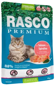 Kapsička Rasco Premium Sterilized losos se spirulinou 85g