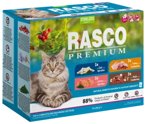 Kapsička Rasco Premium Cat Sterilized Multipack 12x85g