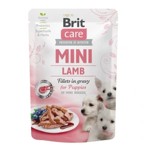 Brit Care Dog Mini Puppy Lamb fillets in gravy 85g
