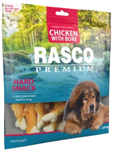 Pochoutka Rasco Premium kosti obalené kuřecím 500g