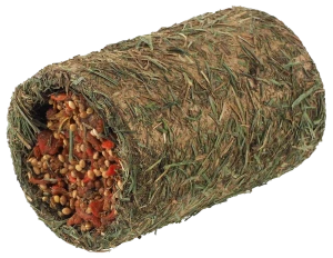 Pochoutka Nature Land Nibble válec ze sena plněný mrkví 125g