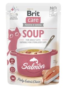Brit Care Cat Soup with Salmon 75g