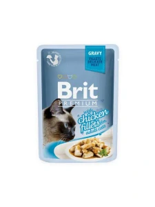 Brit Premium Cat Delicate Fillets 85 g kuře ve šťávě