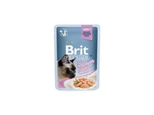 Brit Premium Cat Delicate Fillets 85 g losos ve šťávě sterilised