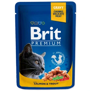 Brit Premium Cat kapsa Salmon & Trout 100g