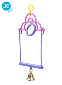 Houpačka plastová se zrcátkem a zvonečkem