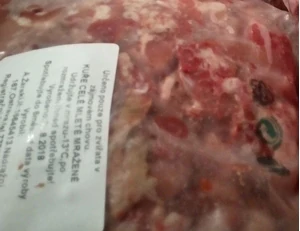 Kuře celé hrubě mleté 1kg